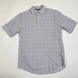 Johnnie O Short Sleeve Prep Performance Shirt in Wake Plaid S